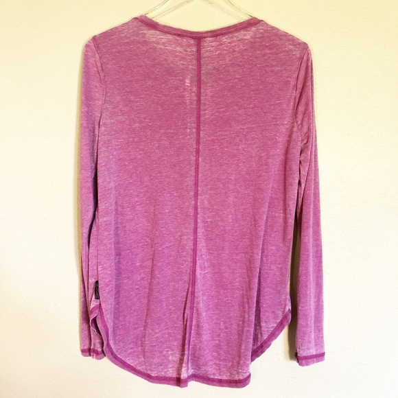 Seven7 | Crystal Studded Long-sleeve Tee Pink M - Picture 3 of 3